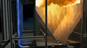 Как работает паровой энергетический котел. 3d animation. How does a steam power boiler work.