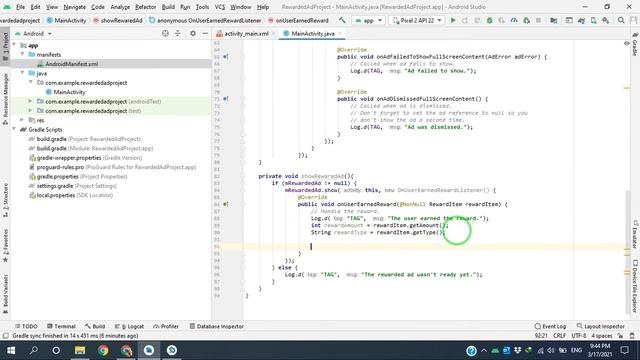 Rewarded Ad - 2021 (AdMob SDK 19.8.0 - Android Studio - Java) смотреть онлайн