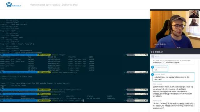 Meme master, czyli NodeJS i Docker w akcji смотреть онлайн