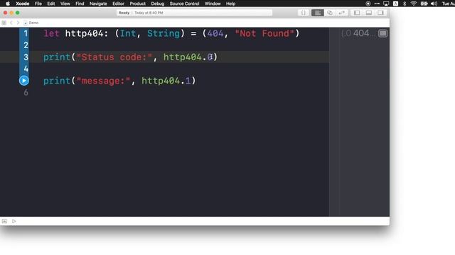 [Swift] Tuple 基礎介紹 - Part.1 смотреть онлайн