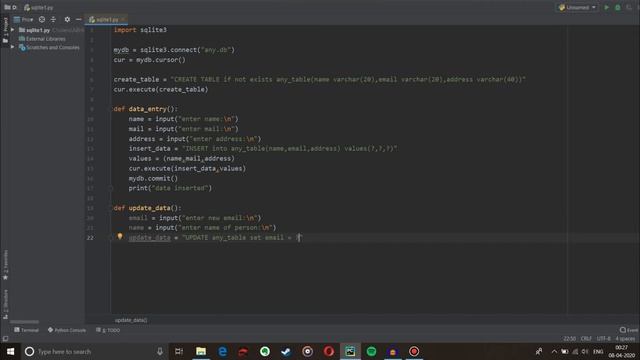 sqlite3 in Python | Part - 3 | Python sql смотреть онлайн