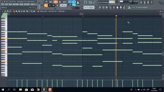 Let Her Go - Passengers (FL Studio Piano Cover) + FLP смотреть онлайн