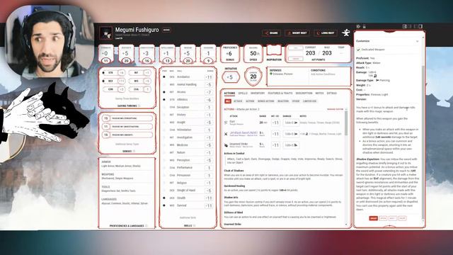 How to play as Megumi Fushiguro in 5e (D&D Beyond) смотреть онлайн