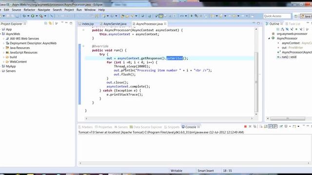 Asynchronous Request Processing in Servlet3 смотреть онлайн