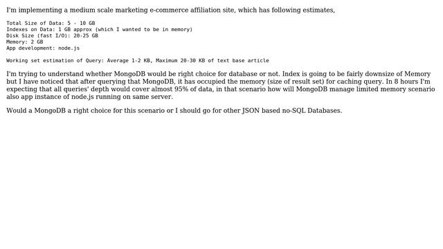 Databases: Memory management scenario with MongoDB смотреть онлайн