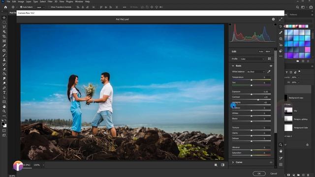 How to Change SKY Background : With Color Correction смотреть онлайн