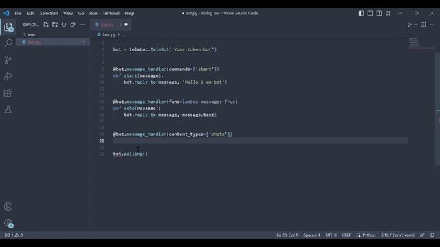 Building an Advanced Telegram Chatbot with Python: Message Responses and Photo Processing смотреть онлайн