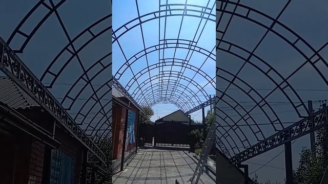 подготовка к профлиста,,,арочный навес