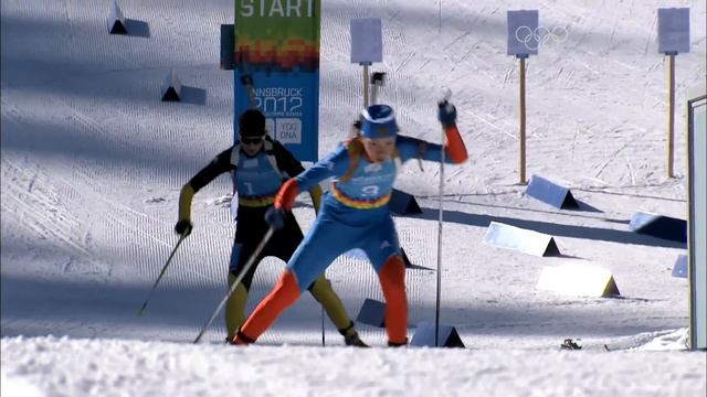 Fantastic Win for Russia's Uliana Kaysheva - Innsbruck 2012 Women's 7.5k Biathlon Pursuit смотреть онлайн