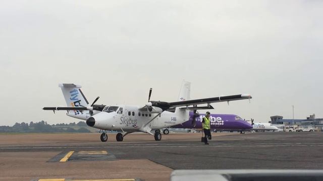 Skybus Twin Otter | Start up & Take off | Exeter Airport смотреть онлайн