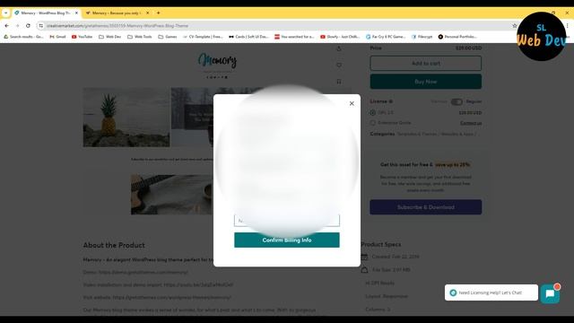 Let's download the WordPress Pro Theme | Creative Market | SL Web Dev смотреть онлайн