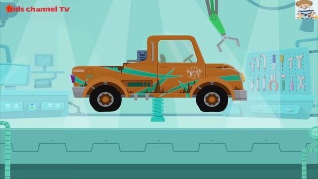Dinosaur Rescue Truck | Monster Truck Driver Kids Cartoons Videos Game | Kids TV Channel смотреть онлайн