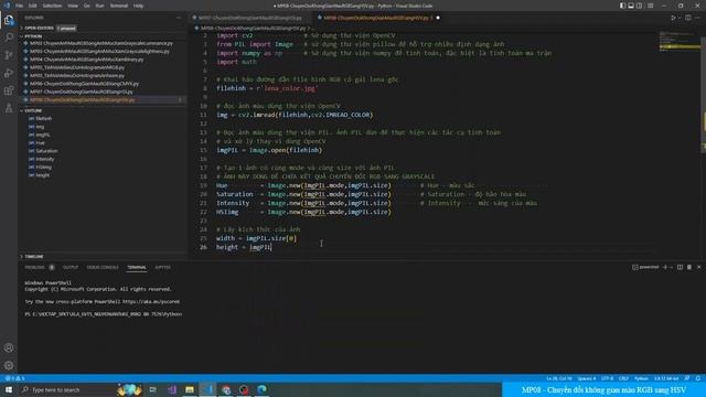 #Xử Lý Ảnh - #XLA8 - Chuyển đổi không gian màu RGB sang HSV смотреть онлайн