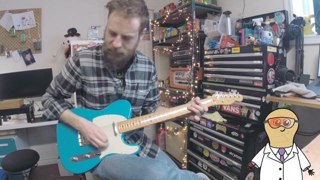 Fender American Professional II Telecaster Miami Blue Demo - Mesa Badlander 50 смотреть онлайн