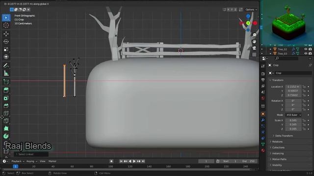 3D Low Poly Farm Scene in Blender 3.1 - Modeling Process | Blender Basic Tutorial | Raaj Blend смотреть онлайн
