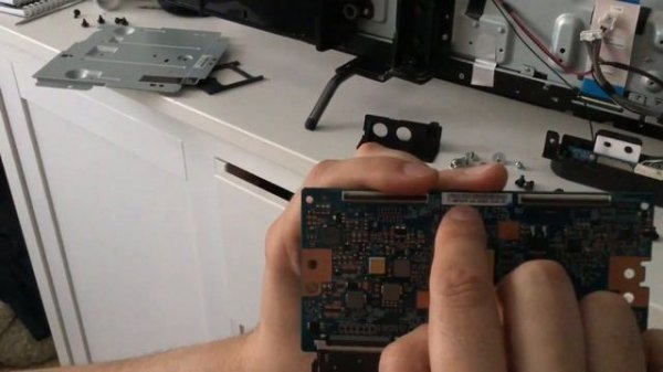 Вертикальные Полосы На Экране Телевизора Sony Bravia KDL-50W808C ( Vertical Lines On LCD TV)