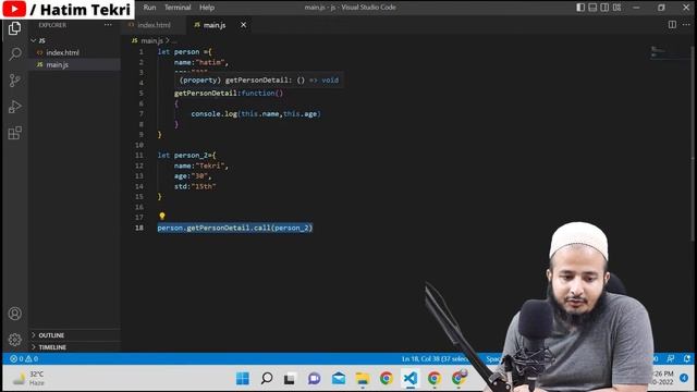 Call, apply and Bind method in JavaScript | call() apply() bind() | Frontend Interview Series 2022 смотреть онлайн