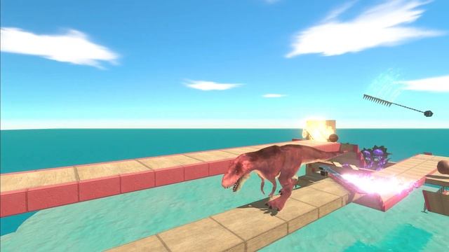 Make Perfect Jump or You Will Be Eaten! - Animal Revolt Battle Simulator смотреть онлайн