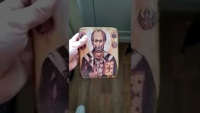 Икона на дереве Икона Николай Чудотворец смотреть онлайн