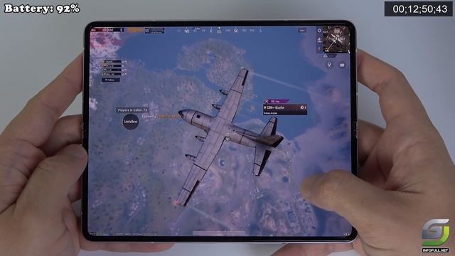 Samsung Galaxy Z Fold 3 test game PUBG 1.6 Resistance Ultra HD 90 FPS смотреть онлайн