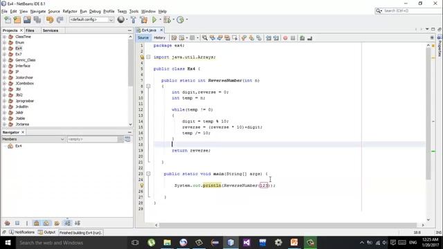 22-كورس امثلة بلغة الجافا-Ex21 Reverse a given Number смотреть онлайн