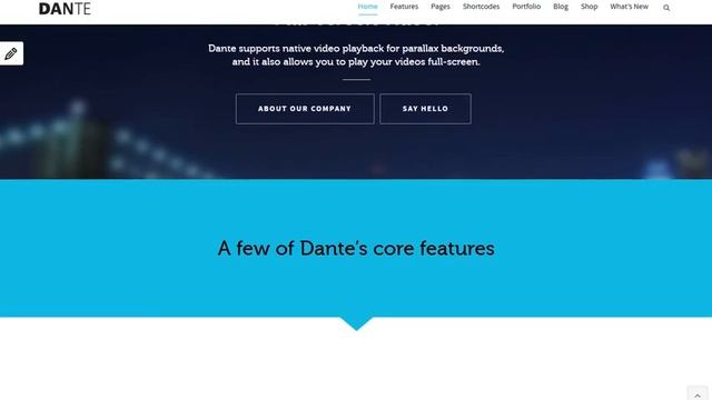 Dante Responsive Multi Purpose WordPress Theme смотреть онлайн