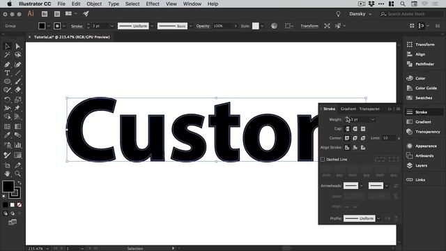 Custom Font Weights in Illustrator | 2 Minute Tutorial смотреть онлайн