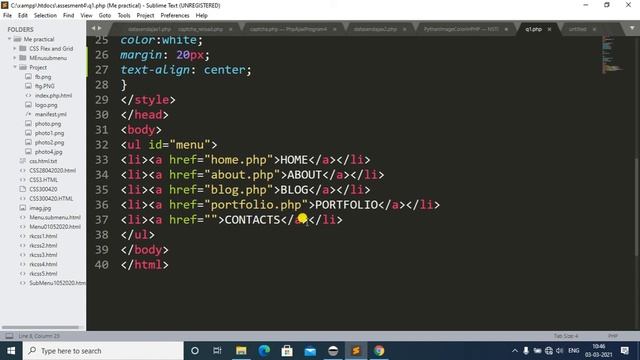 How to Create Menu in HTML & PHP #html #menu #php смотреть онлайн