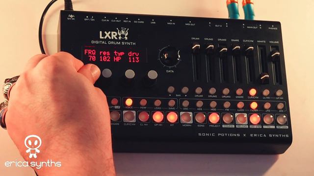 🔥ERICA SYNTHS LXR-02🔥TECHNO PROJECT #05- NEW SOUNDBANK - 16 KITS & 16 PATTERNS