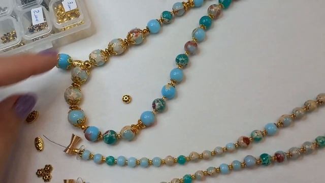 Делаю четки 108 бусин из красивого камня ШУШАН / шоушань/ смотреть онлайн