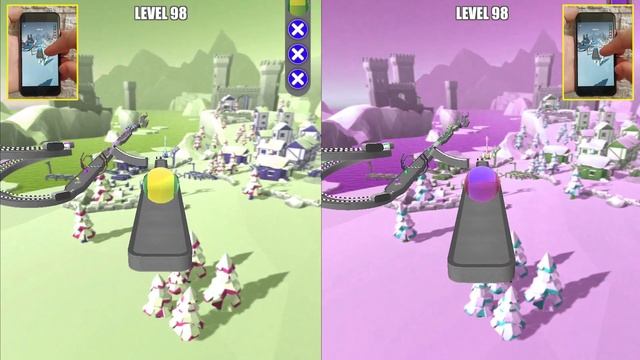 Lightning Ball vs Reverse in Rolling Ball Sky Escape - SpeedRun Levels 95-101, Color Race-136 смотреть онлайн