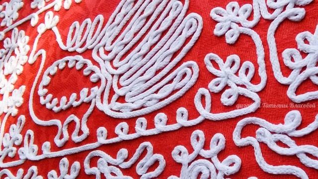 вышивка шнуром на машине смотреть онлайн