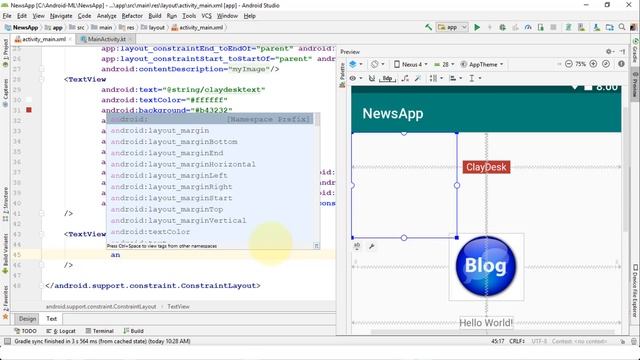 TEXTVIEW | Android Developers | Android studio EASY STEPS смотреть онлайн