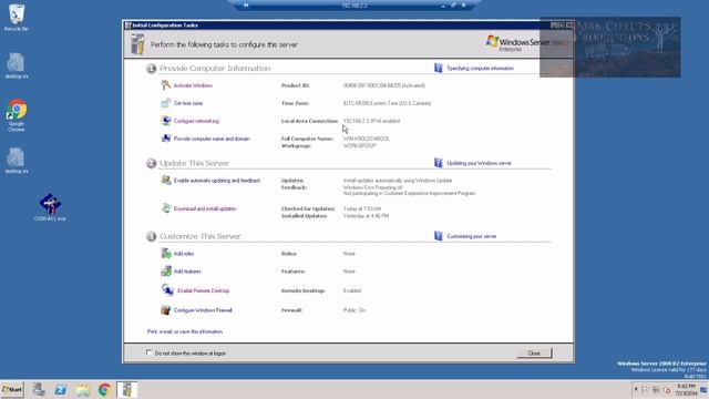 Windows 2008 R2 Server - Change IP Address, Change Computer Name and Join Domain смотреть онлайн