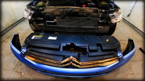 Снимаем передний бампер Citroen C-Elysee 2012-2016год