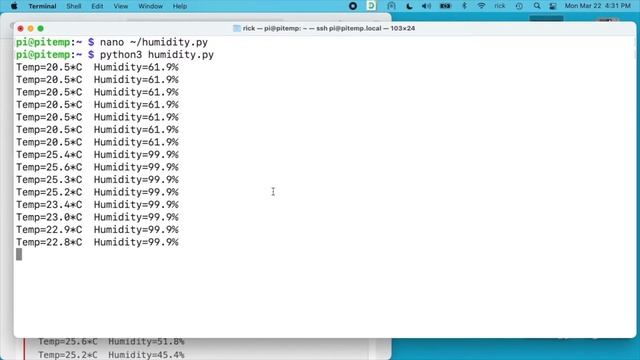 Testing a DHT22 Temp/Humidity Sensor on a Raspberry Pi смотреть онлайн