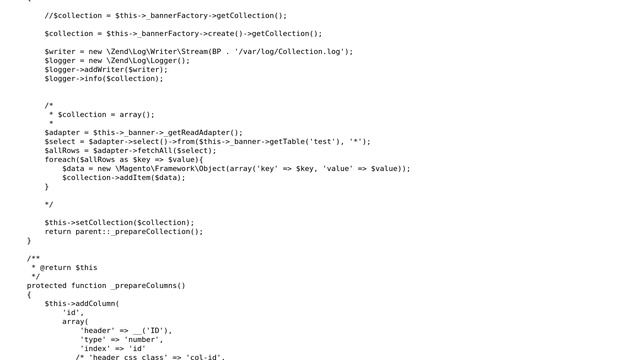 Call to undefined method LearningTestModelResourceTestCollection::getCollection() in Magento 2 смотреть онлайн
