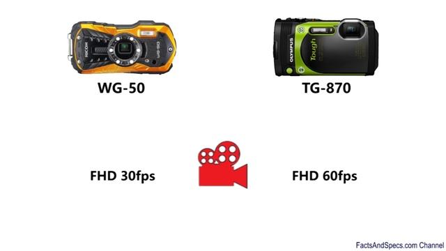 Ricoh WG-50 vs Olympus Tough TG-870 смотреть онлайн