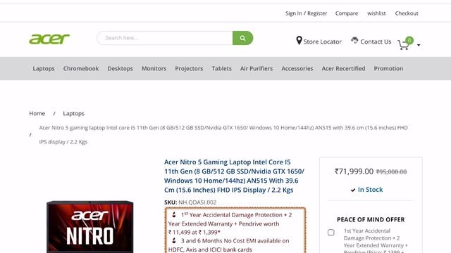 Acer nitro 5 gaming laptop RTX 3050 huge discount price specs and availability смотреть онлайн