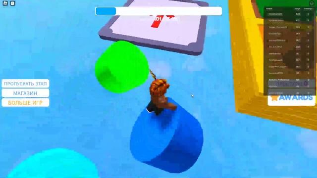 Roblox --паркур,я в первые играю в Roblox на пк! смотреть онлайн