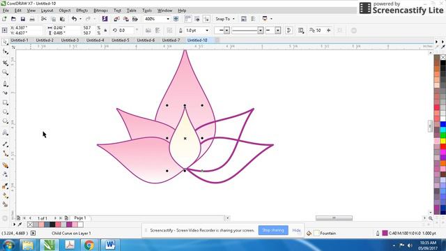 How To create a holistic lotus Coreldraw tutorial смотреть онлайн