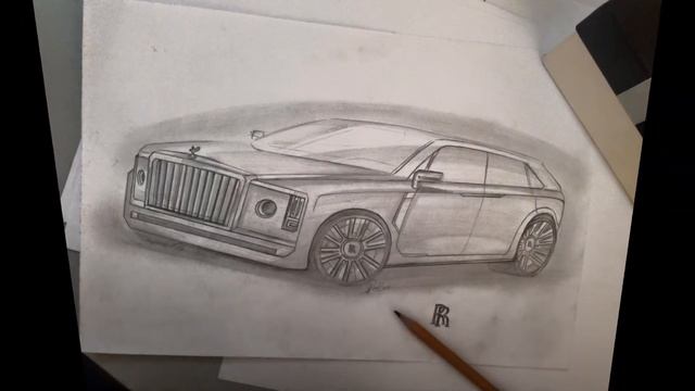 RollsRoyce SUV Cullinan Sketch смотреть онлайн