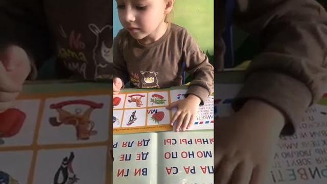 Даша 4г. Читаем открытые слоги. Выделяем слог в начале слова к каждой картинке. смотреть онлайн