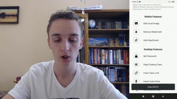 Обзор интерфейса XMind на телефоне android. Внешний вид приложения для интеллект карт