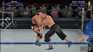 WWE 2007 psp game mobile game JOHN CENA V'S KURT ANGLE