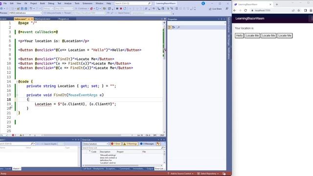 Learning Blazor as a Beginner: 13 Event Callback смотреть онлайн