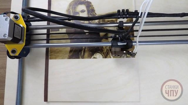 Выжигание на дереве с помощью станка ЧПУ смотреть онлайн