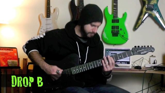 Guitar Battle - Drop D VS Drop B Riff смотреть онлайн