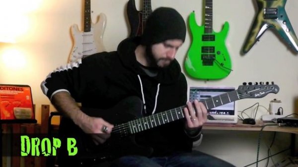 Guitar Battle - Drop D VS Drop B Riff