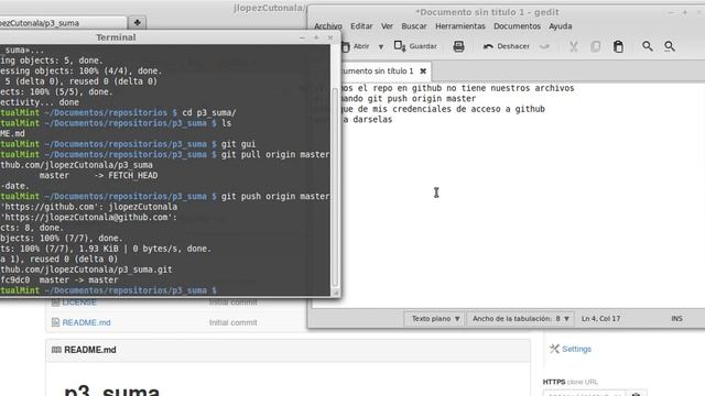 Ejemplo básico de git - github en Linux смотреть онлайн